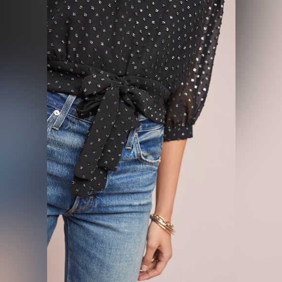 NWT Anthropologie McGuire ‘Only Eyes For You’ Blouse Large - Picture 6 of 16